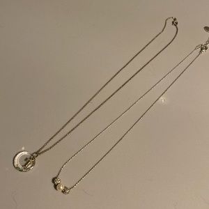 Silver necklaces